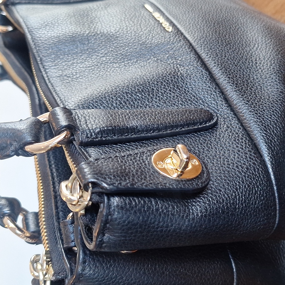 Coach Black Leather Handbag